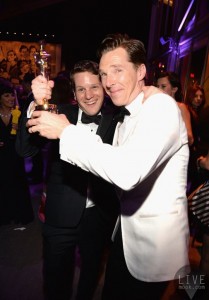 Graham Moore and Benedict Cumberbatch