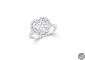 GRAFF Twin Constellation Collection heartshape diamond ring GR30210
