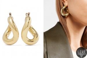 LAURA LOMBARDI Anima gold-tone hoop earrings